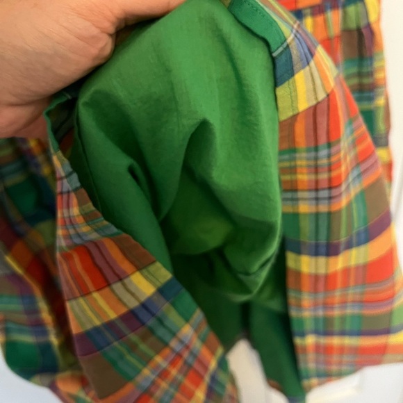 eShakti colorful plaid Sleeveless 100% Cotton Fit and Flare Midi Dress - Picture 3 of 9